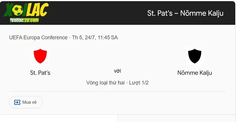 St. Patrick's vs Kalju được đánh giá cân tài ngang sức